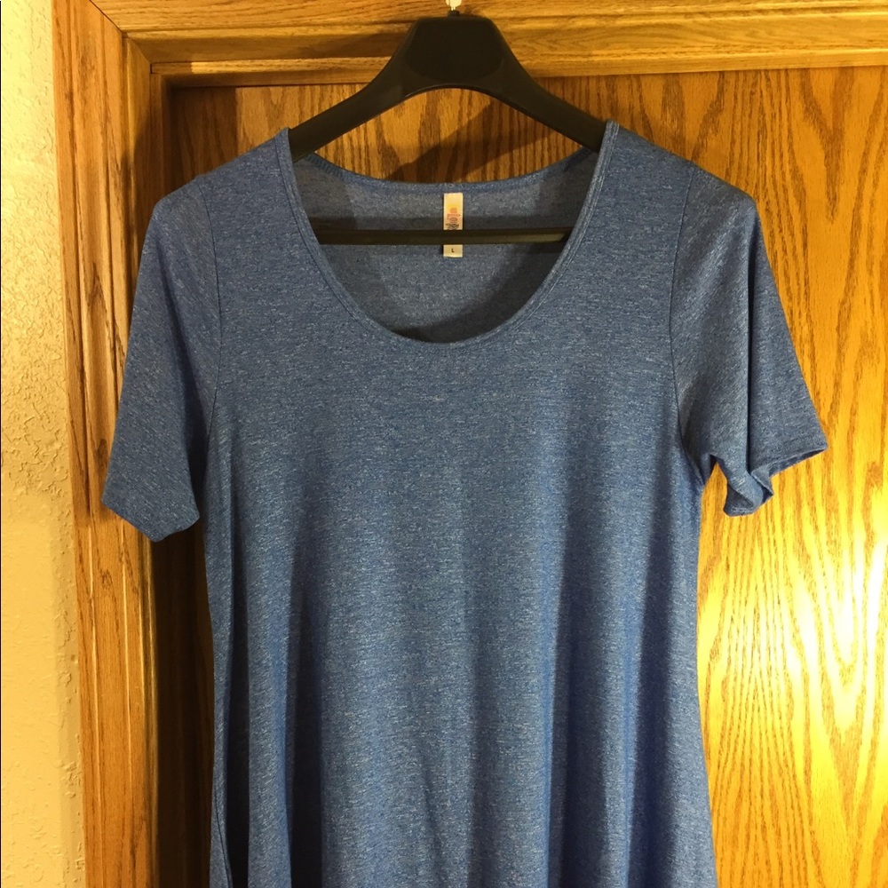 Lularoe Large Solid Royal Heathered Blue Perfect
